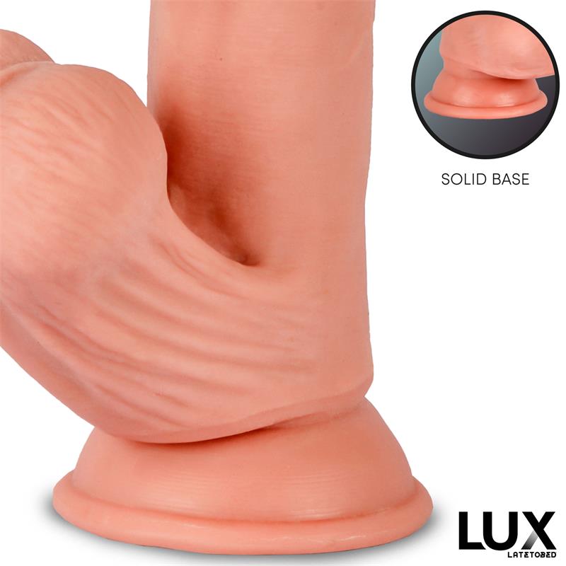 LUX - BERND DILDO TRIPLE DENSIDAD CON TESTÍCULOS OSCILANTES 9.2