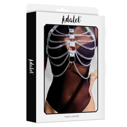 ADALET LINGERIE - BIANCA ARNÉS CUERO VEGANO CON CADENAS TALLA ÚNICA
