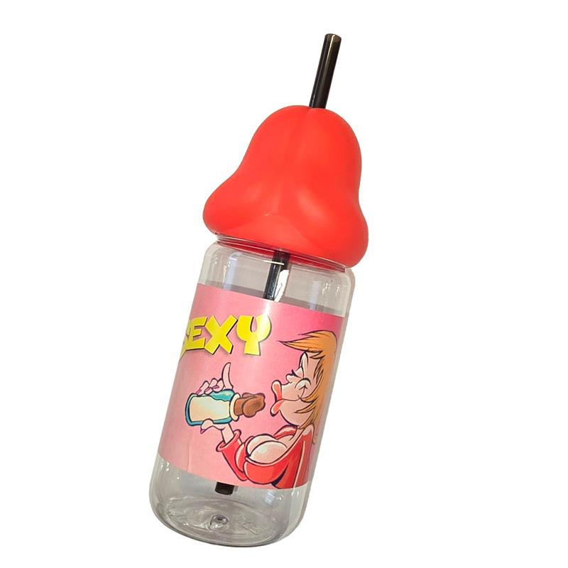 DIVERTY SEX - BIBERÓN DE PENE ROJO 360ML