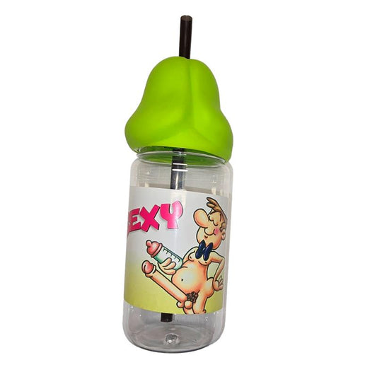 DIVERTY SEX - BIBERON EN FORMA DE PENE COLOR VERDE 360 CL