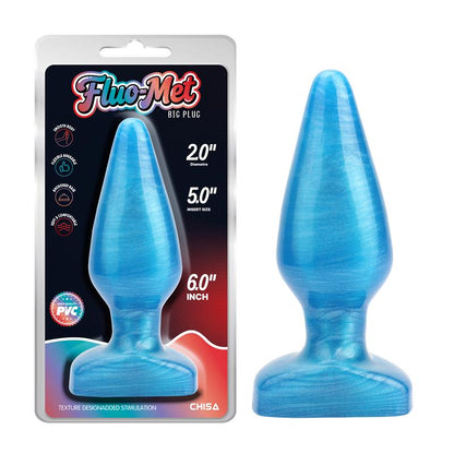 CHISA - BIG PLUG PLUG ANAL AZUL 6 - 15.5 CM
