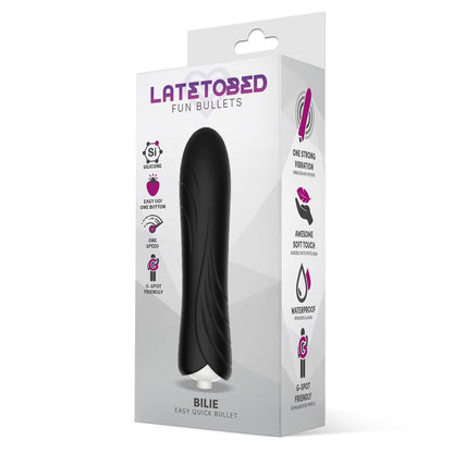 LATETOBED - BILIE BALA VIBRADORA EASY QUICK SILICONA NEGRO