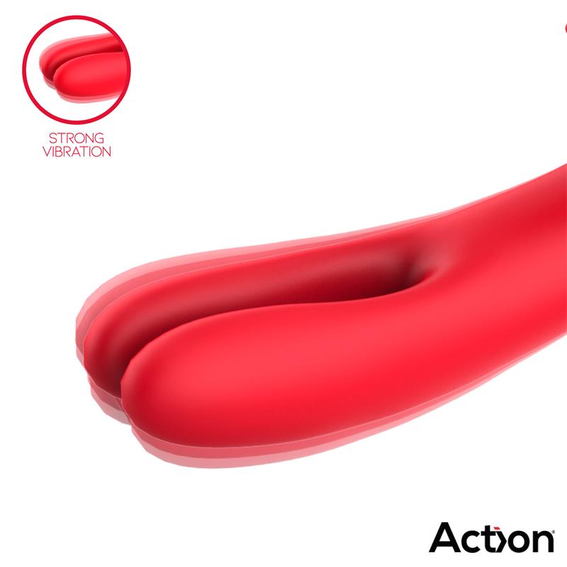 ACTION - BILMA VIBRADOR CON MOVIMIENTOS ALTERNANTES Y BRUSHING 4 MOTORES