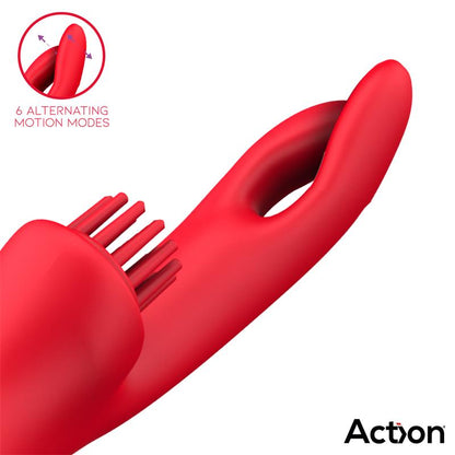 ACTION - BILMA VIBRADOR CON MOVIMIENTOS ALTERNANTES Y BRUSHING 4 MOTORES