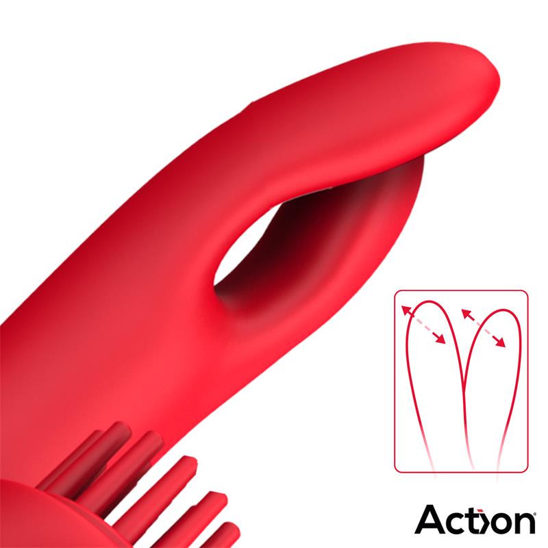 ACTION - BILMA VIBRADOR CON MOVIMIENTOS ALTERNANTES Y BRUSHING 4 MOTORES