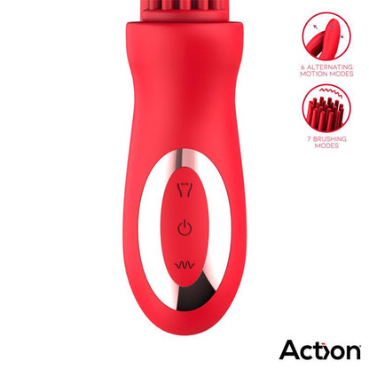 ACTION - BILMA VIBRADOR CON MOVIMIENTOS ALTERNANTES Y BRUSHING 4 MOTORES