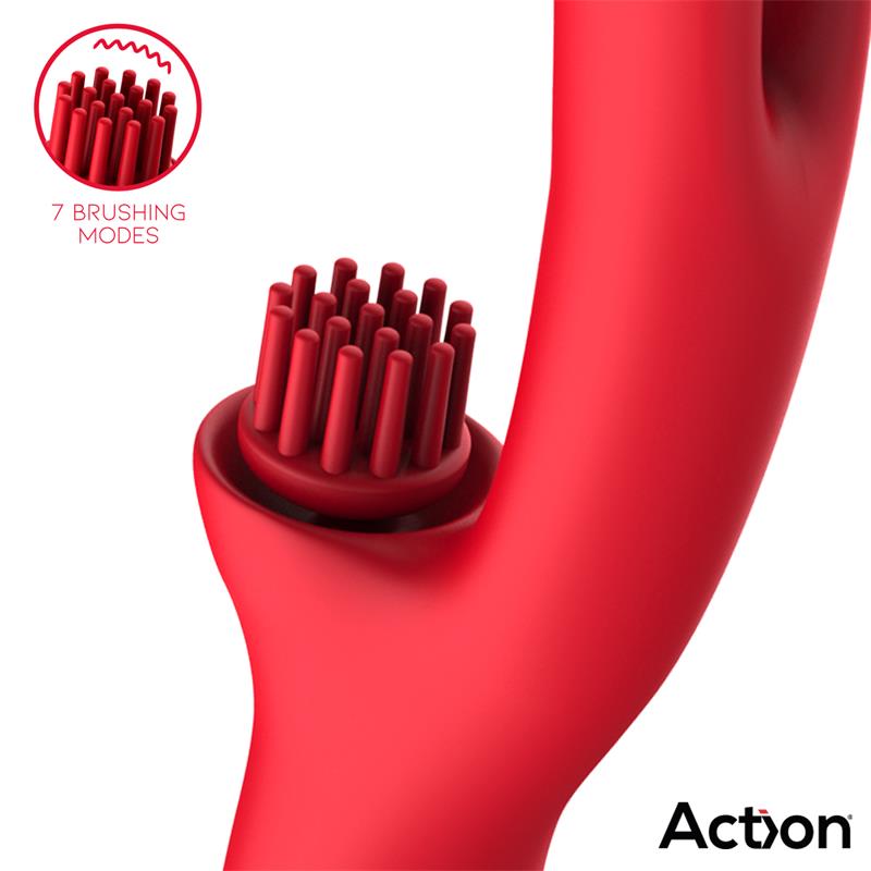 ACTION - BILMA VIBRADOR CON MOVIMIENTOS ALTERNANTES Y BRUSHING 4 MOTORES