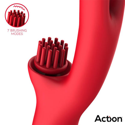 ACTION - BILMA VIBRADOR CON MOVIMIENTOS ALTERNANTES Y BRUSHING 4 MOTORES