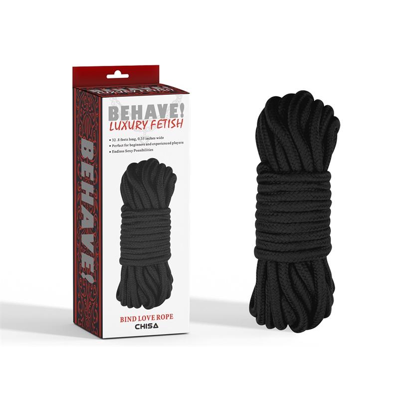 CHISA - BING LOVE CUERDA DE BONDAGE NEGRO 10M