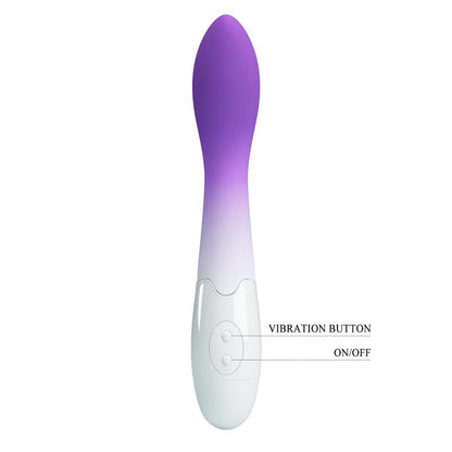 PRETTYLOVE - BISHOP VIBRADOR BLANCO Y PÚRPURA