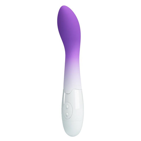 PRETTYLOVE - BISHOP VIBRADOR BLANCO Y PÚRPURA