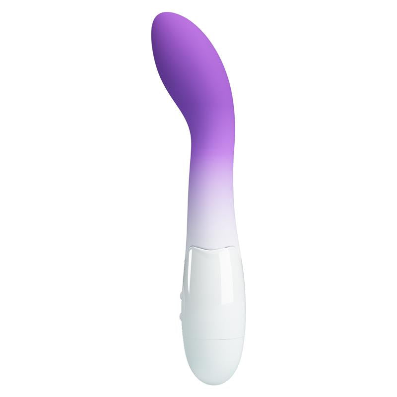 PRETTYLOVE - BISHOP VIBRADOR BLANCO Y PÚRPURA