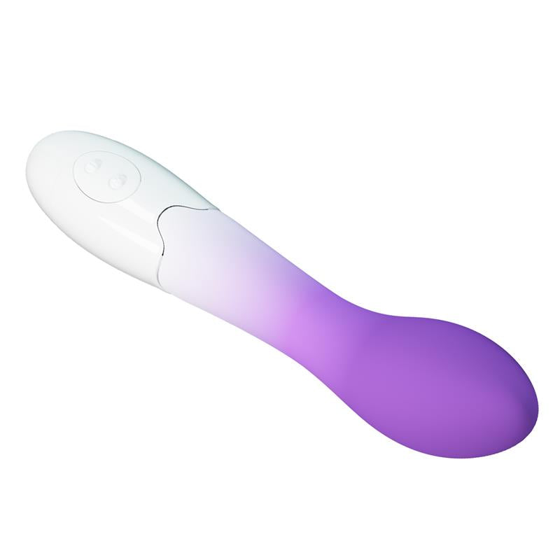 PRETTYLOVE - BISHOP VIBRADOR BLANCO Y PÚRPURA