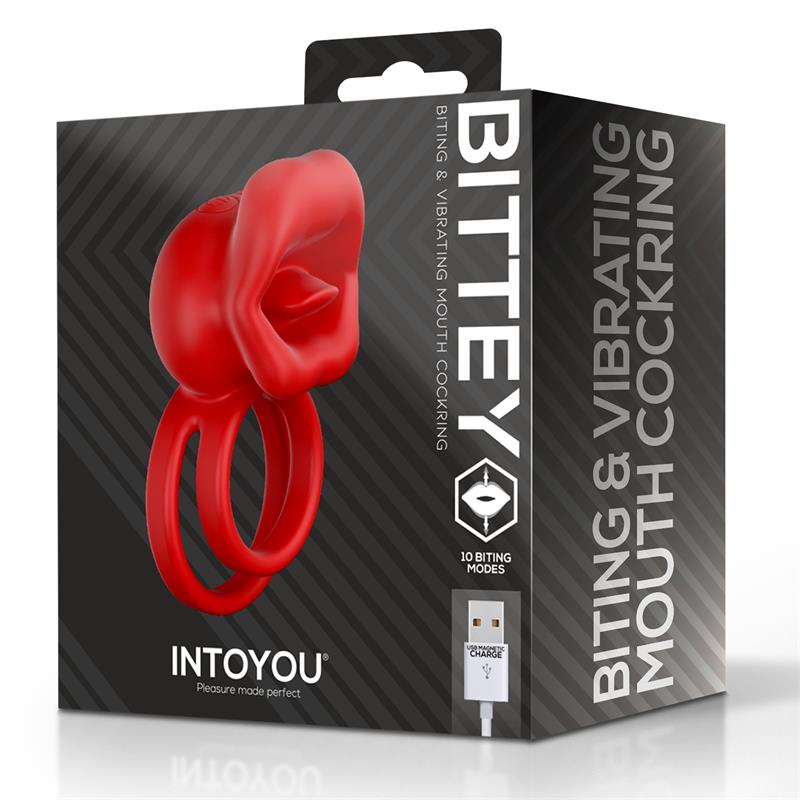 INTOYOU - BITTEY ANILLO VIBRADOR CON BITING - MORDISQUEO