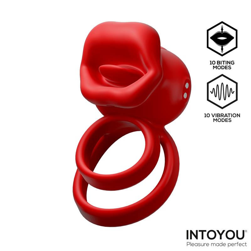 INTOYOU - BITTEY ANILLO VIBRADOR CON BITING - MORDISQUEO