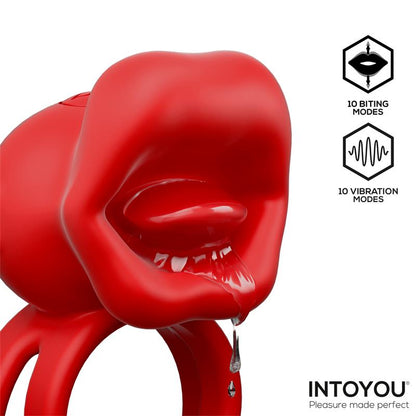 INTOYOU - BITTEY ANILLO VIBRADOR CON BITING - MORDISQUEO
