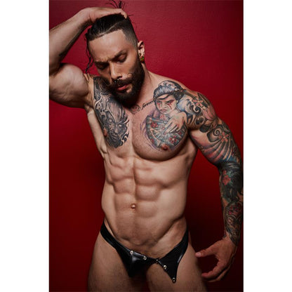 CUT4MEN - BL4CK01 CALZONCILLO CON CORCHETE