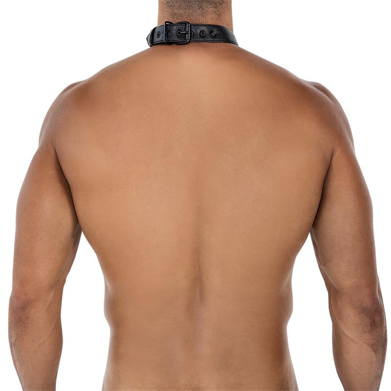 CUT4MEN - BL4CK08 C-RING BODY COLLAR BLACKLEATHERLIKE TALLA ÚNICA