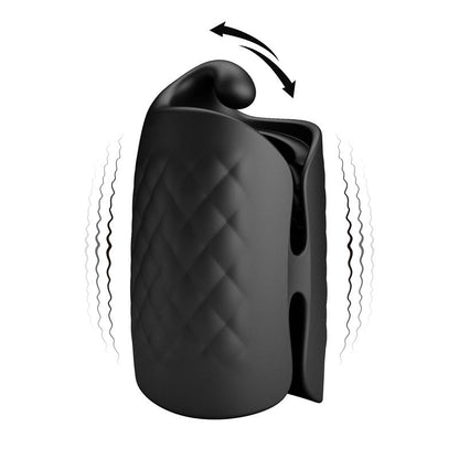 PRETTYLOVE - BLACK GLANS TRAINER MASTURBADOR MANUAL CON VIBRACIÓN
