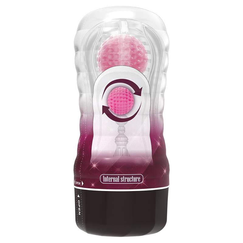PRETTYLOVE - BLACK HOLE BALL-ROLLING MASTURBADOR ROSA
