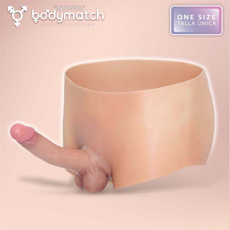 BODYMATCH - BLAYKE BOXER CON PENE 18 CM HIPERREALISTA SILICONA LÍQUIDA TALLA ÚNICA