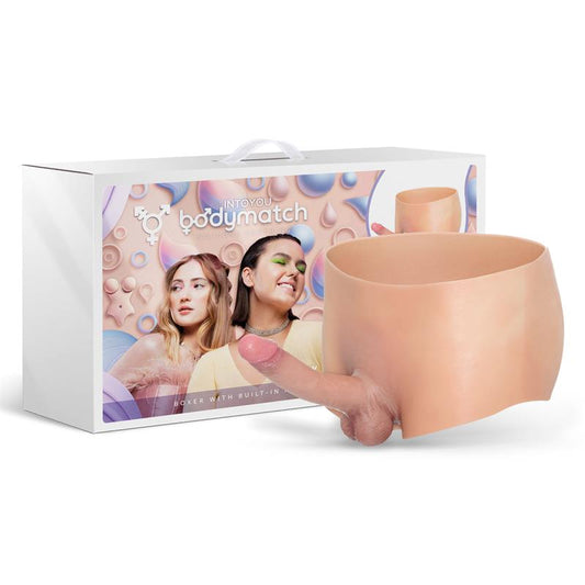 BODYMATCH - BLAYKE BOXER CON PENE 18 CM HIPERREALISTA SILICONA LÍQUIDA TALLA ÚNICA