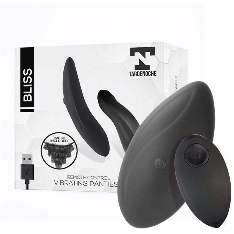 TARDENOCHE - BLISS ESTIMULADOR DE BRAGUITA CON CONTROL REMOTO USB SILICONA
