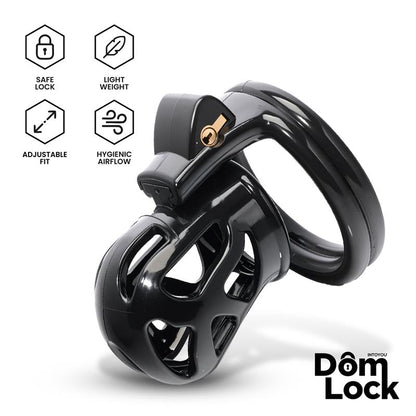 DOMLOCK - BLOCK JAULA PARA EL PENE CON CANDADO INTERNO