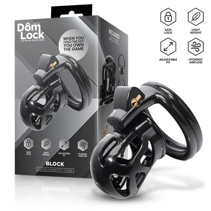 DOMLOCK - BLOCK JAULA PARA EL PENE CON CANDADO INTERNO