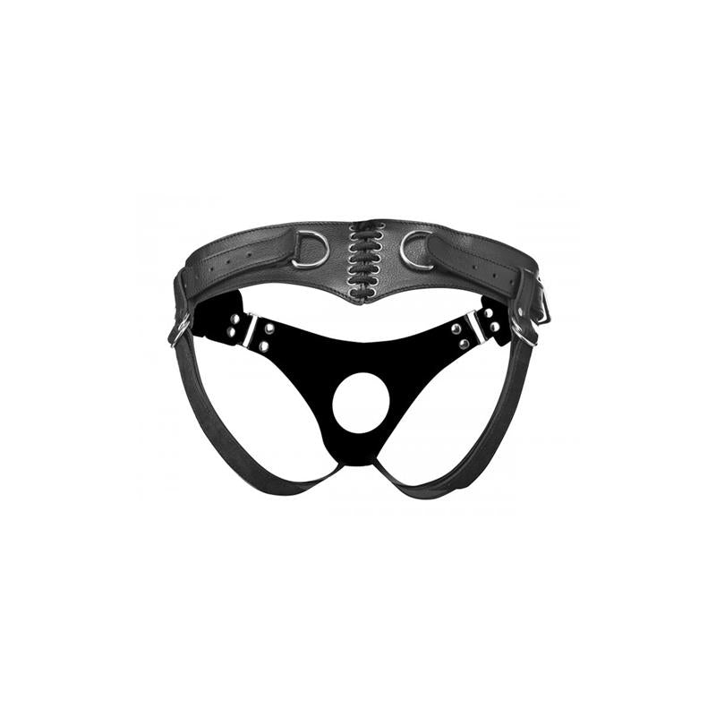 STRAP U - BODICE ARNÉS ESTILO DE CORAZÓN NEGRO