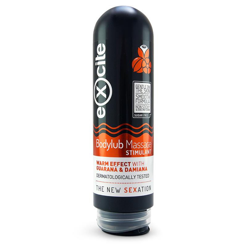 EXCITE - BODYLUB MASAGE ESTIMULANTE DAMIANA Y GUARANA 200 ML