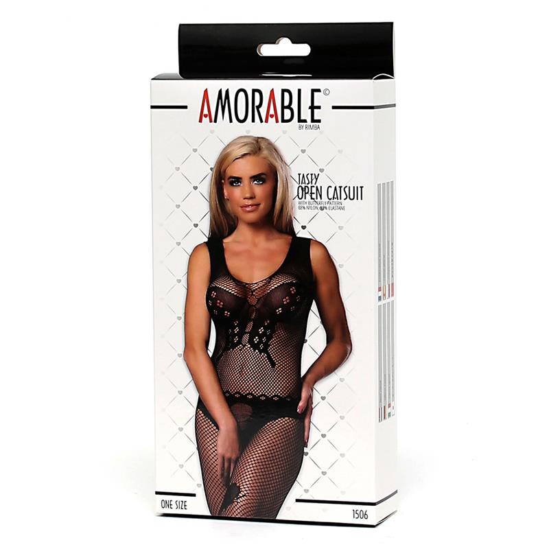 AMORABLE - BODYSTOCKING ABIERTO MARIPOSA TALLA UNICA