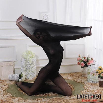 LATETOBED BDSM LINE - BODYSTOCKING DE CUERPO ENTERO ELÁSTICO