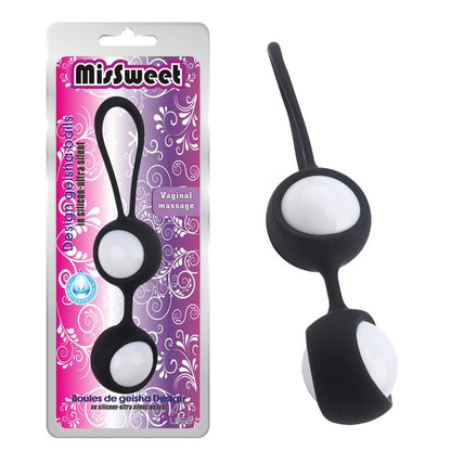 CHISA - BOLAS GEISHA MISSWEET 17.7 CM SILICONA NEGRO