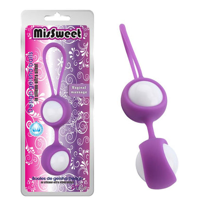 CHISA - BOLAS GEISHA MISSWEET 17.7 CM SILICONA PÚRPURA