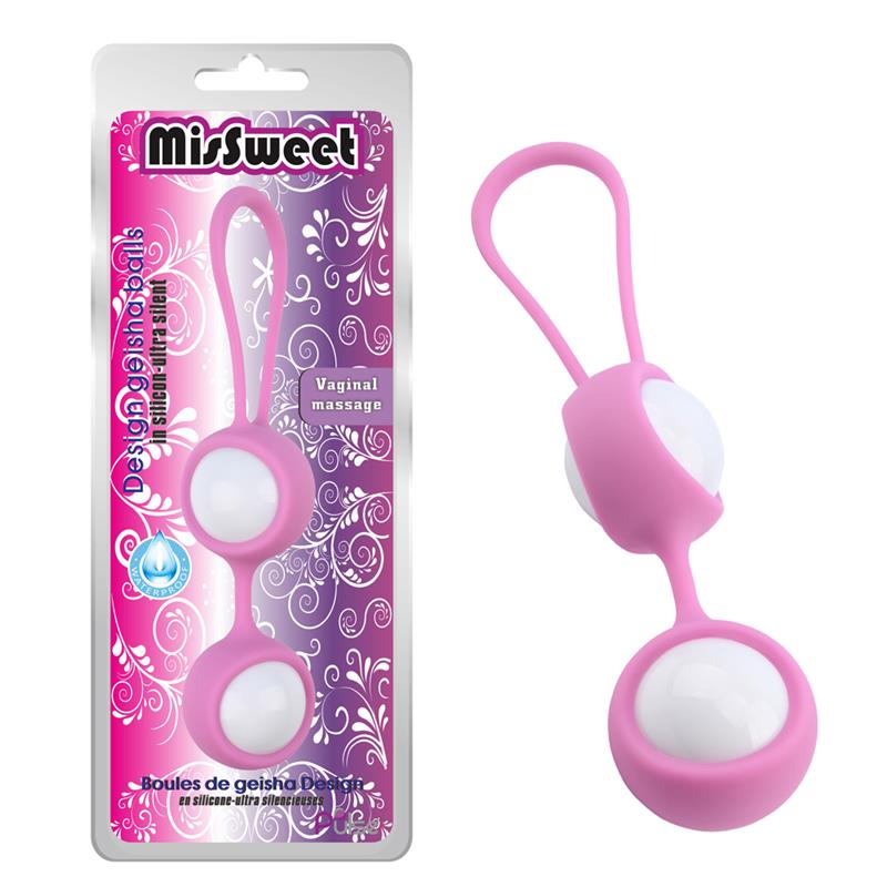CHISA - BOLAS GEISHA MISSWEET 17.7 CM SILICONA ROSA