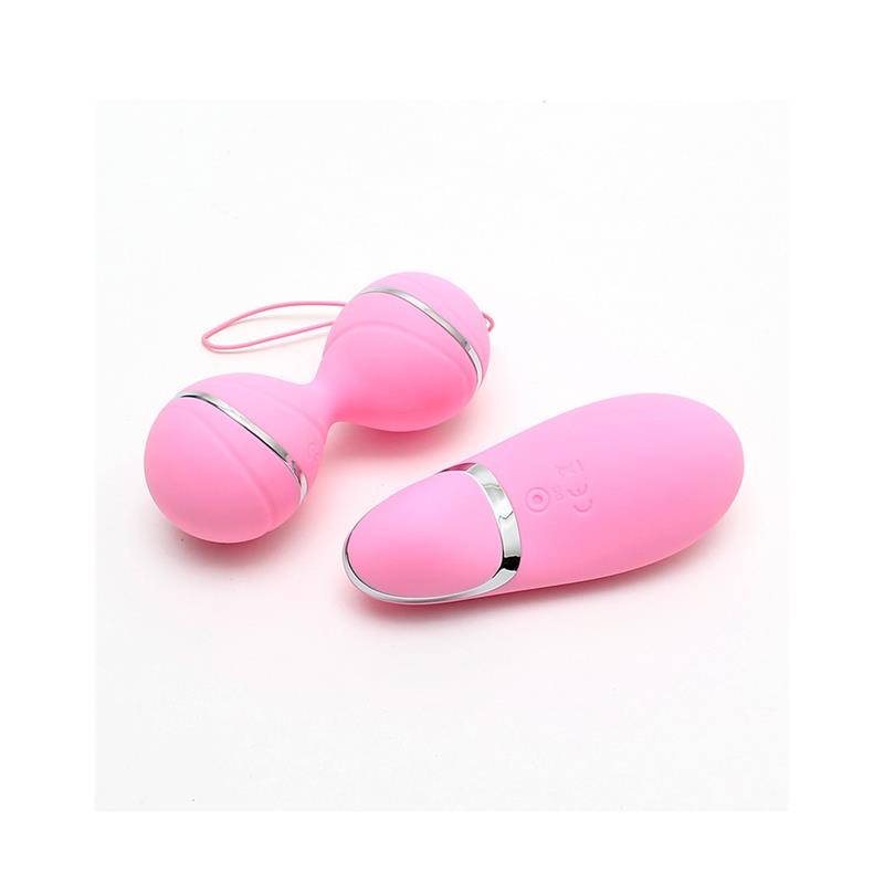 RIMBA TOYS - BOLAS KEGEL CON CONTROL REMOTO Y ESTIMULADOR IBIZA ROSA