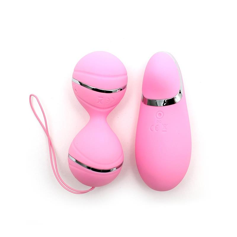 RIMBA - BOLAS KEGEL CON CONTROL REMOTO Y ESTIMULADOR IBIZA ROSA