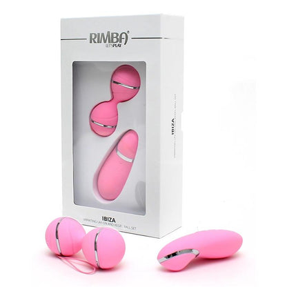 RIMBA TOYS - BOLAS KEGEL CON CONTROL REMOTO Y ESTIMULADOR IBIZA ROSA