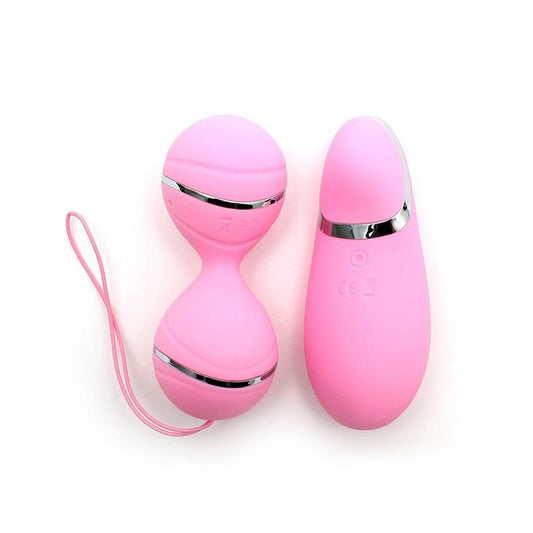 RIMBA TOYS - BOLAS KEGEL CON CONTROL REMOTO Y ESTIMULADOR IBIZA ROSA