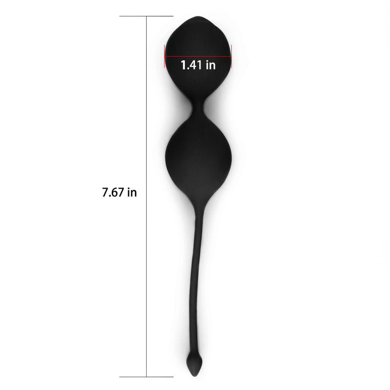LOVETOY - BOLAS KEGEL CON PESO IWHIZZ LUNA NEGRO