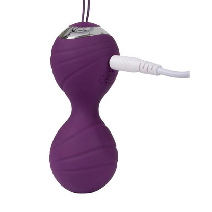RIMBA - BOLAS KEGEL CON VIBRACIÓN CON CONTROL REMORTO CANNES PURPURA