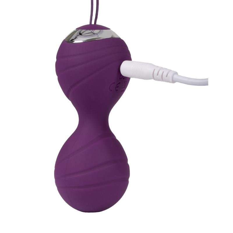 RIMBA TOYS - BOLAS KEGEL CON VIBRACIÓN CON CONTROL REMORTO CANNES PURPURA