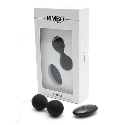 RIMBA TOYS - BOLAS KEGEL CON VIBRACIÓN Y CONTROL REMOTO CANNES NEGRO