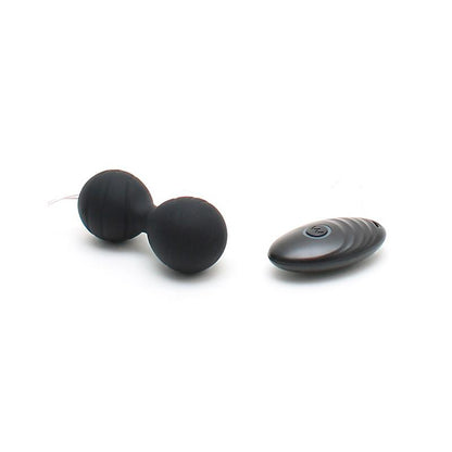 RIMBA TOYS - BOLAS KEGEL CON VIBRACIÓN Y CONTROL REMOTO CANNES NEGRO