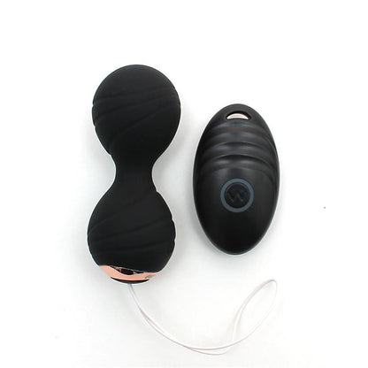RIMBA - BOLAS KEGEL CON VIBRACIÓN Y CONTROL REMOTO CANNES NEGRO