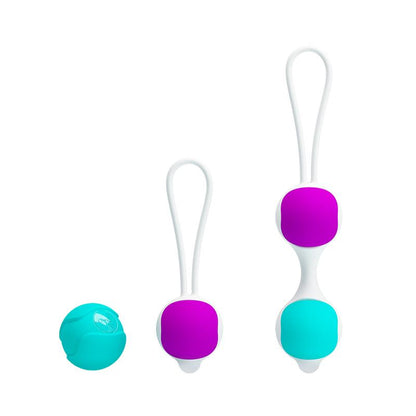 PRETTYLOVE - BOLAS KEGEL ORGASMIC BALLS ROSA Y AZUL