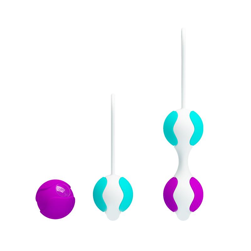PRETTYLOVE - BOLAS KEGEL ORGASMIC BALLS ROSA Y AZUL