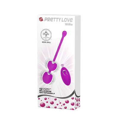 PRETTYLOVE - BOLAS VAGINALES CON VIBRACIÓN WILLIE CLAVE 25