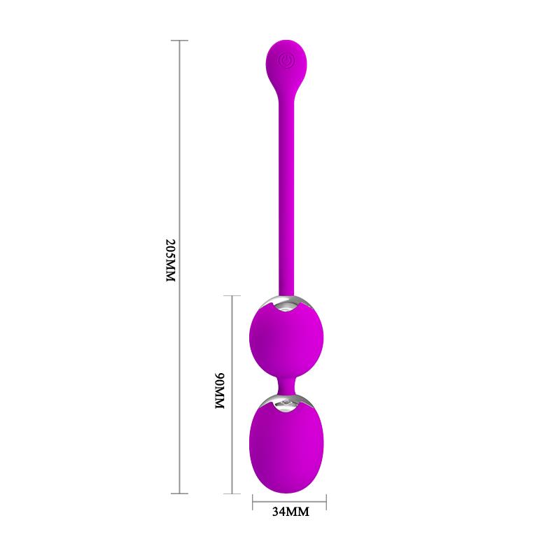 PRETTYLOVE - BOLAS VAGINALES CON VIBRACIÓN WILLIE CLAVE 25
